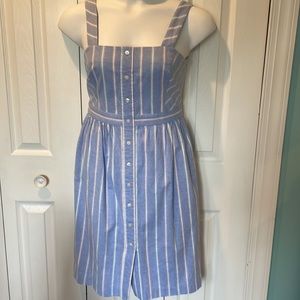 Draper James striped button front dress